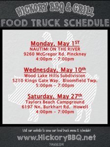 2023 May Food Truck Schedule